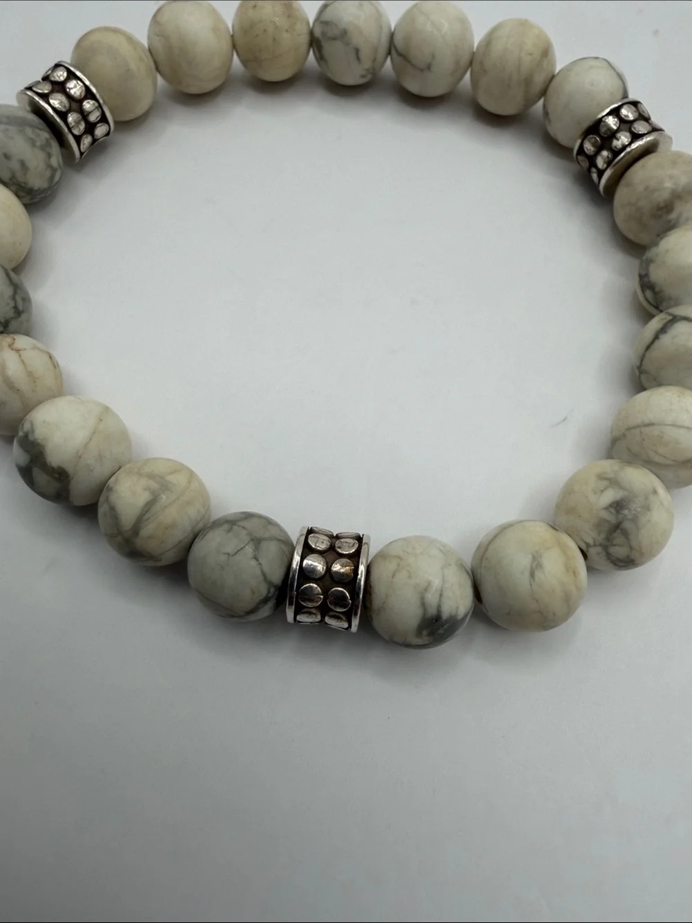 Brighton Pebble Dot Dream Howlite Stretch Bracelet